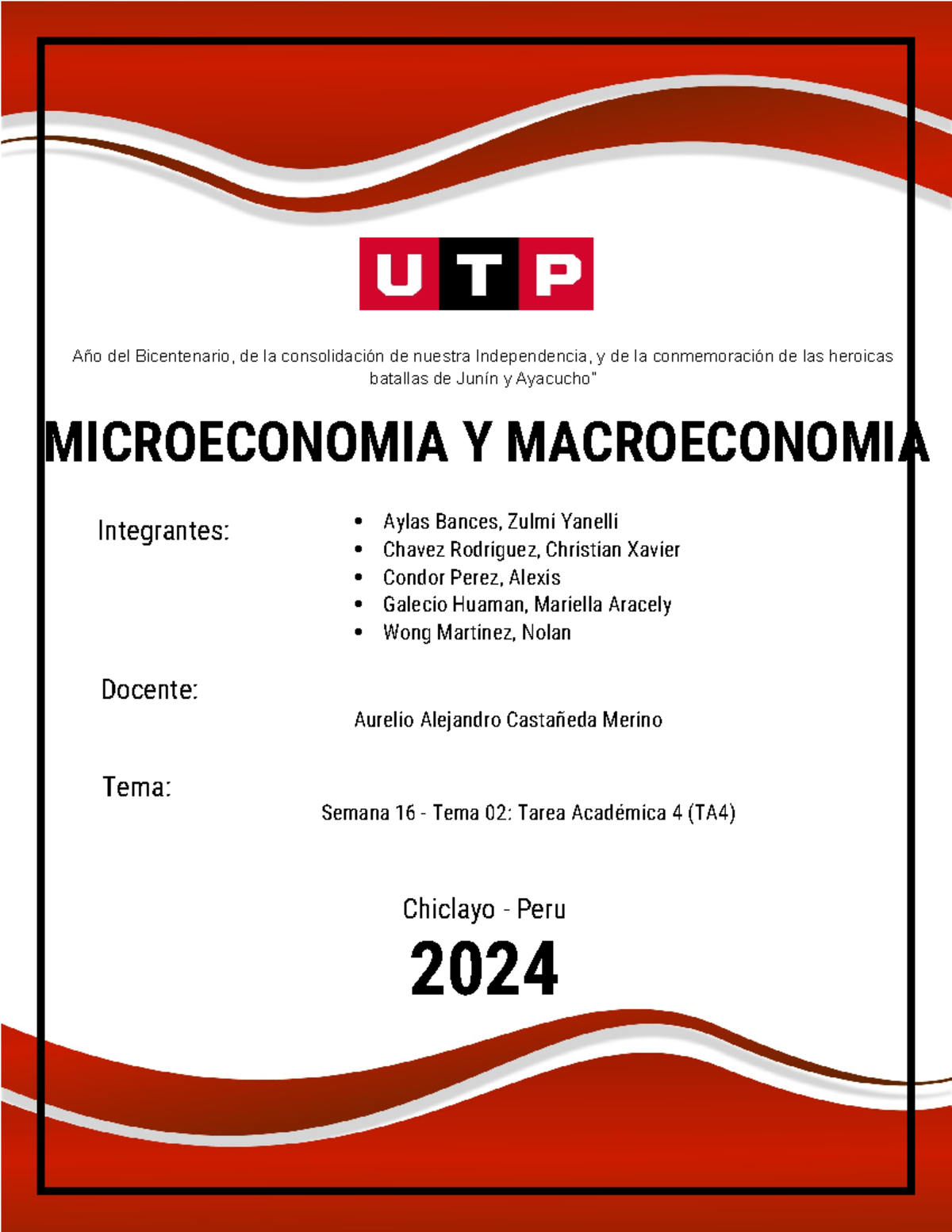 Ac S16 Semana 16 Tema 02 Tarea Académica 4 Ta4 Microeconomia Y