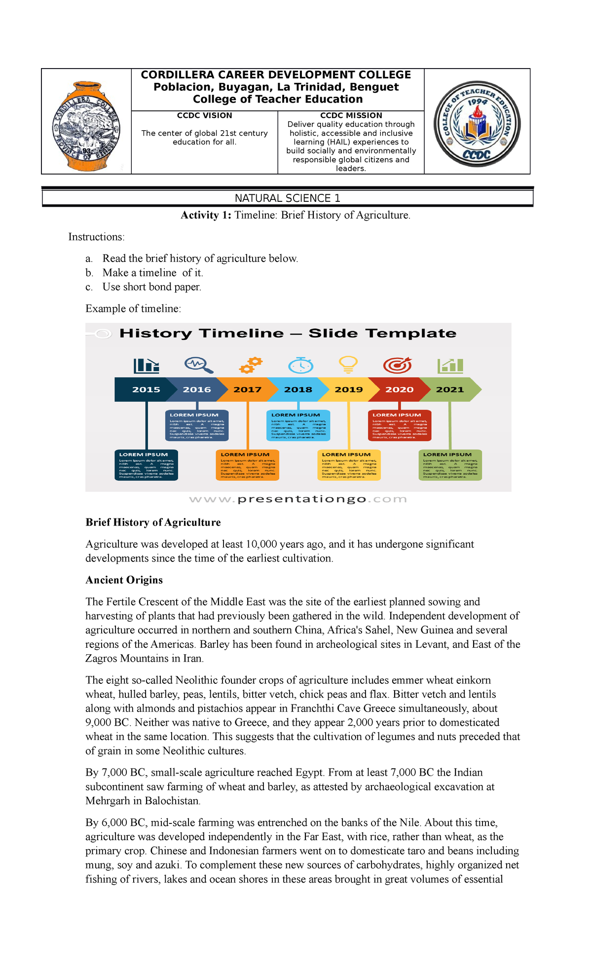 brief-history-of-agriculture-timeline-cordillera-career-development