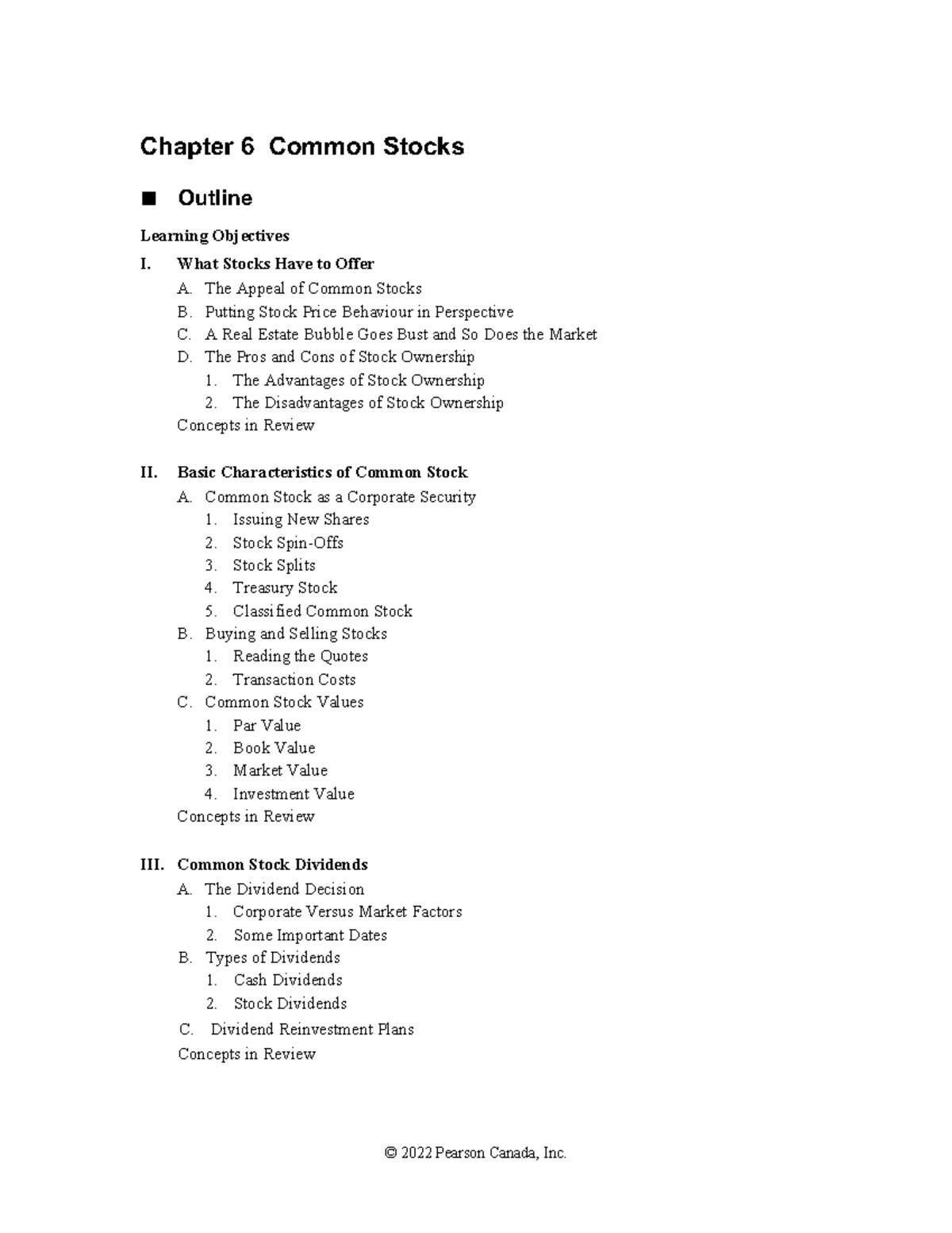 06 Smart foi1Ce irm 06 - Corporate Finance - Chapter 6 Common Stocks ...