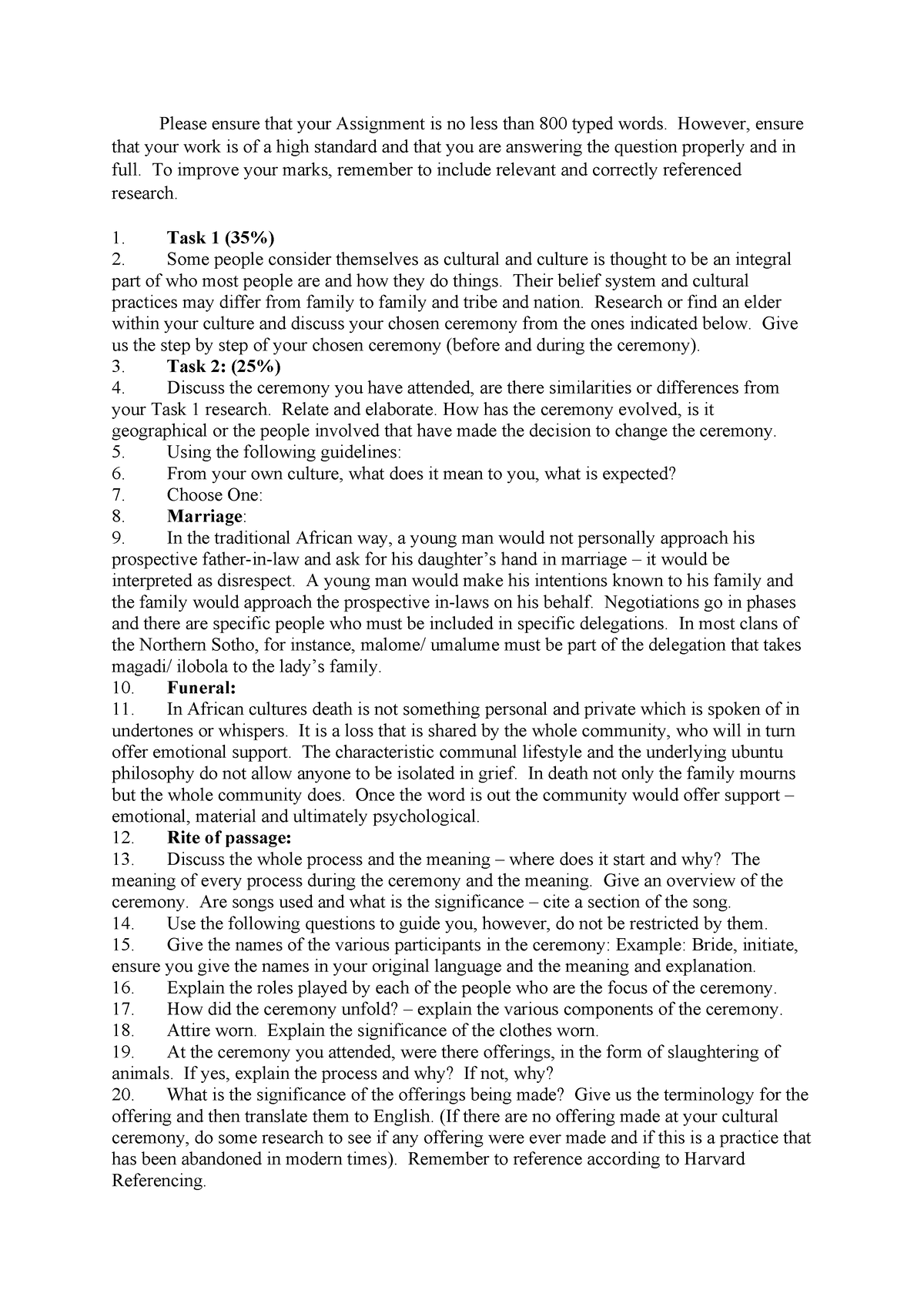 Afl ass 3 - notes - Please ensure that your Assignment is no less than ...