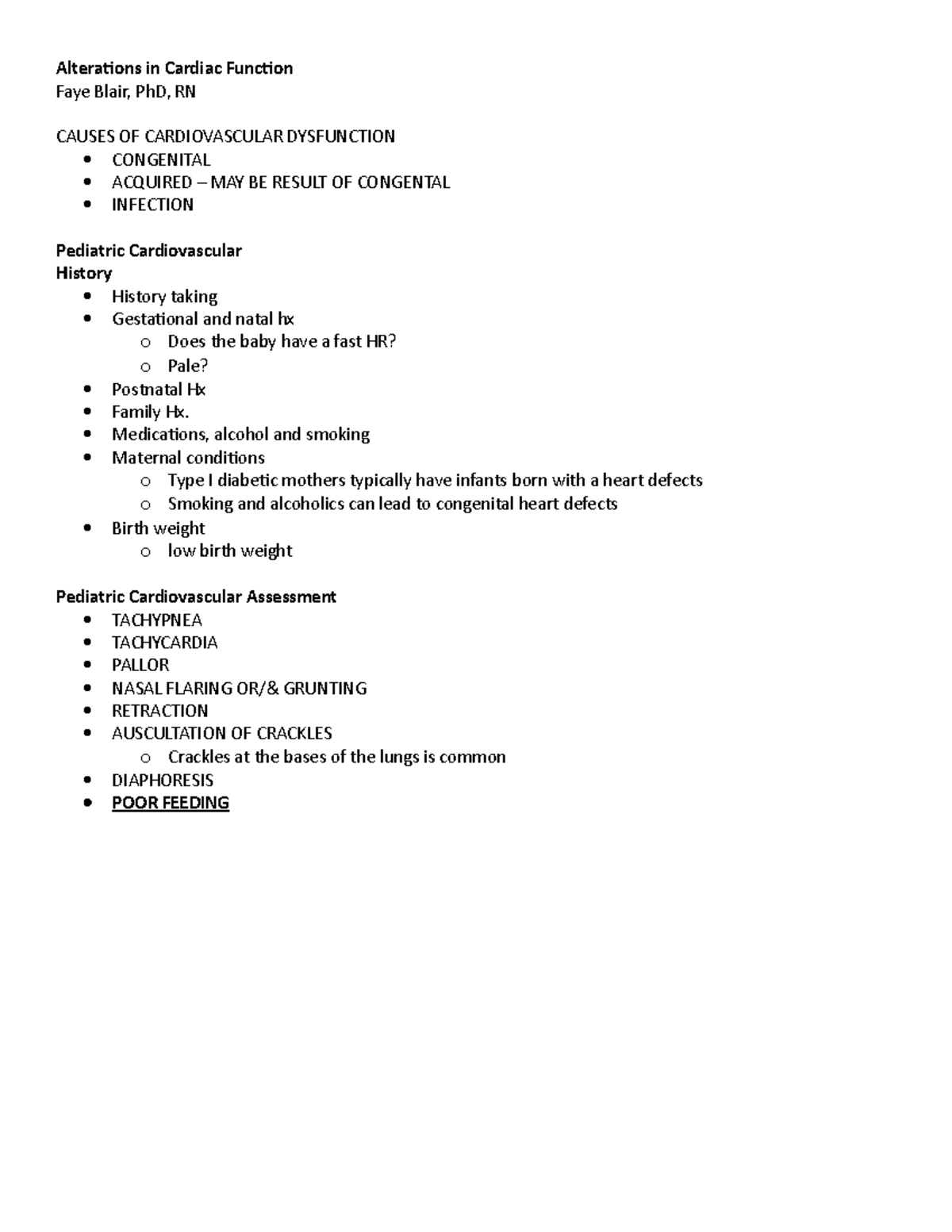 Alterations in Cardiac Function - Medications, alcohol and smoking ...