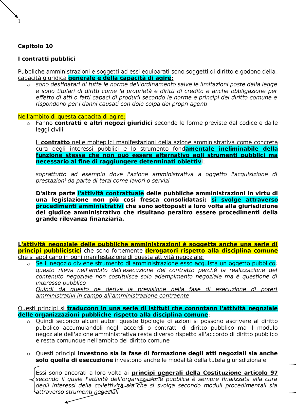 Amministrativo Riassunto Del Capitolo 10 Cerulli Irelli Capitolo 10 Contratti Studocu