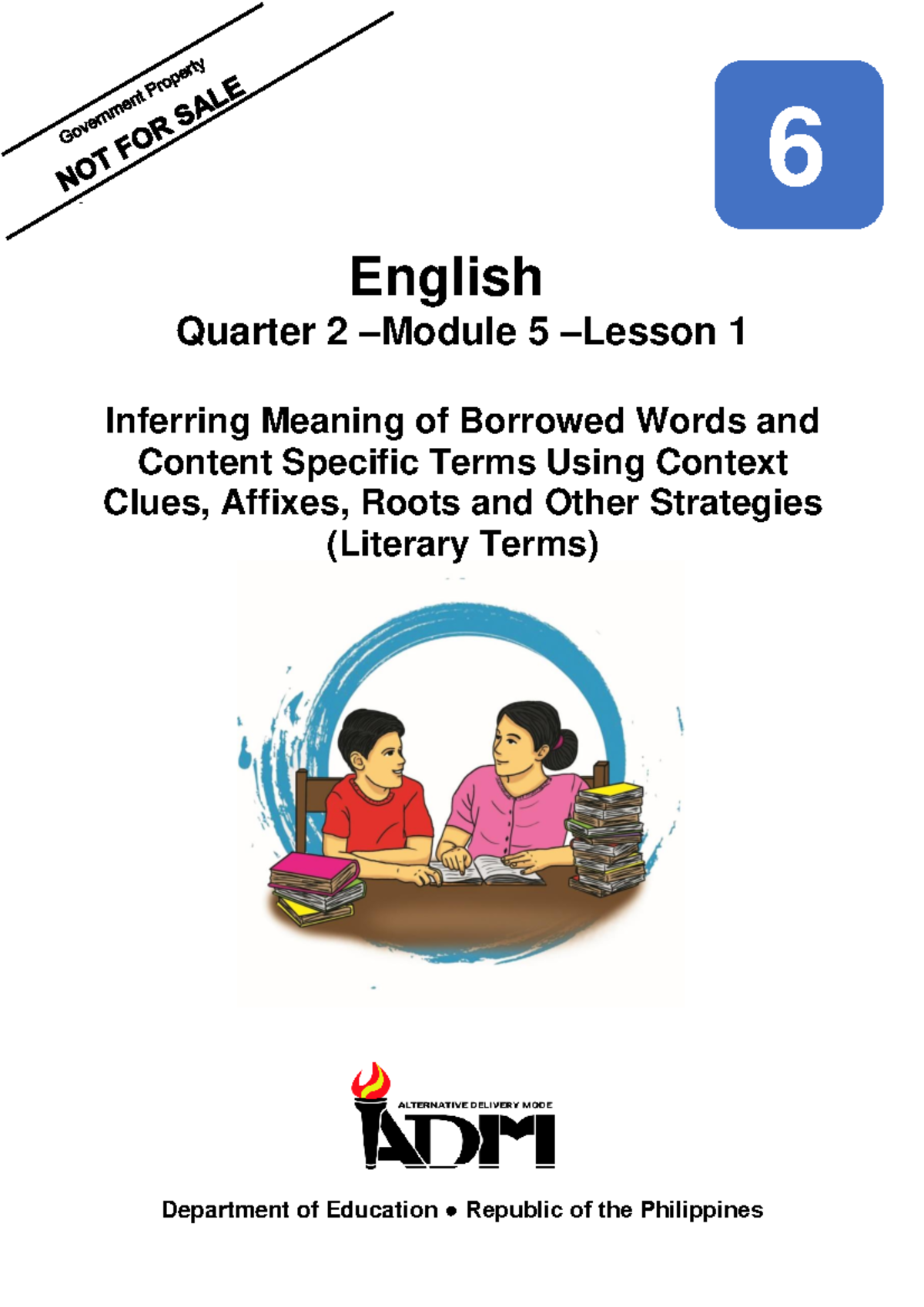 Eng6 q2 mod5a v3 - Education - ####### NOT English Quarter 2 –Module 5 ...