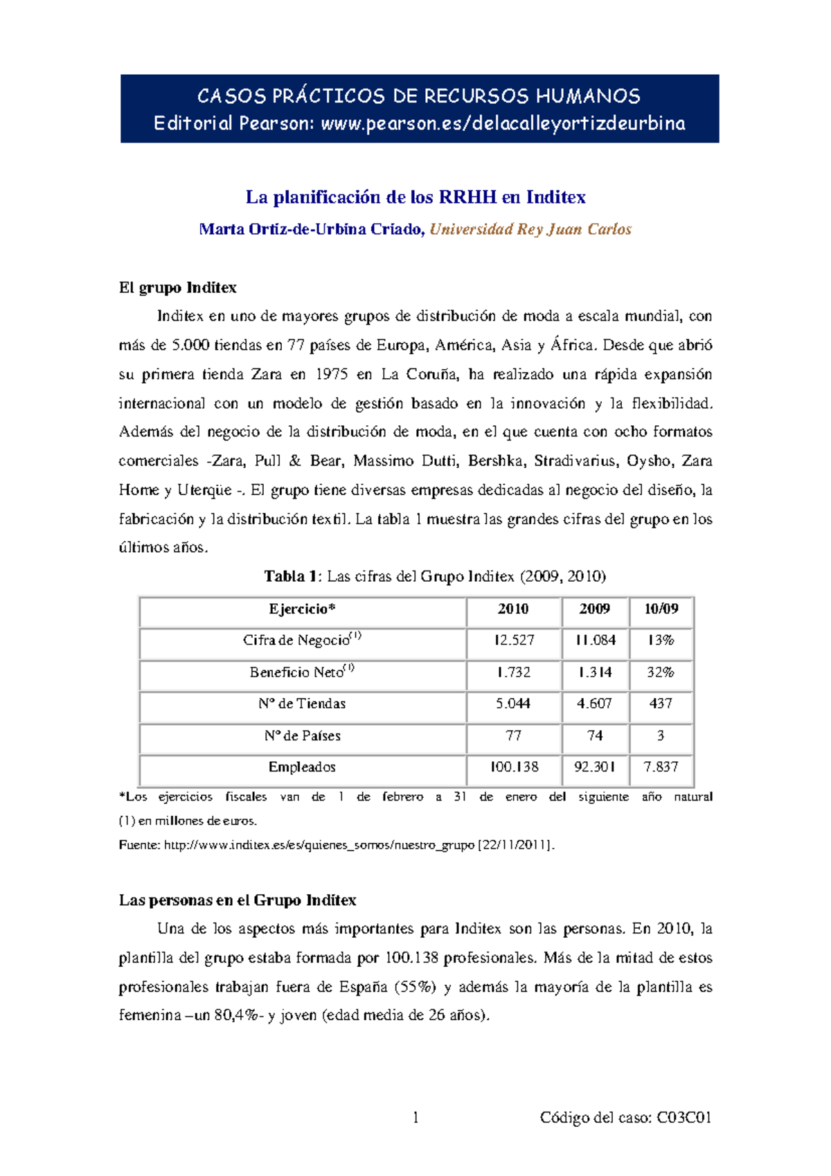 Caso Práctico Rrhh Plan De Negocios Casos PrÁcticos De Recursos