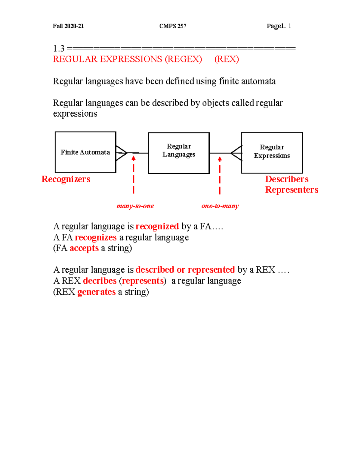 Ch1 - N/A - 1 =========================================== REGULAR ...