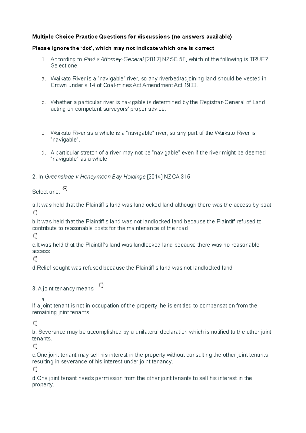 Revision Practice 1 Trimester A Torts UOW Studocu