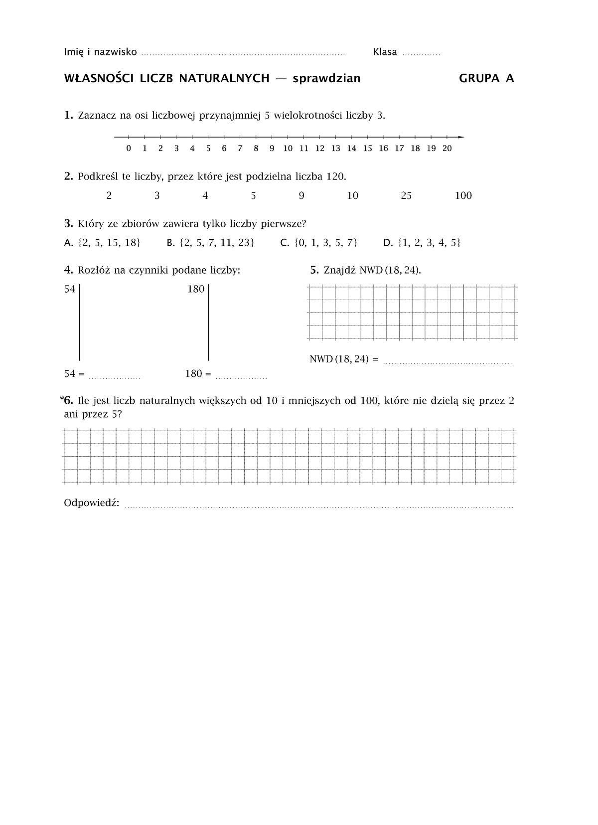 Wlasnosci Liczbn Naturalnych Pdf - WŁASNOŚCI LICZB NATURALNYCH ...