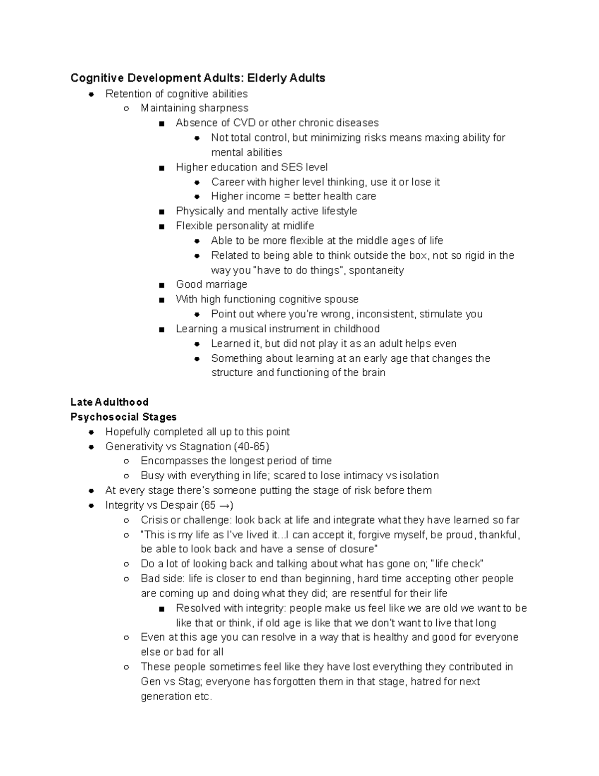 EXAM 4 Material PSY 323 - theories of personality lecture notes from ...
