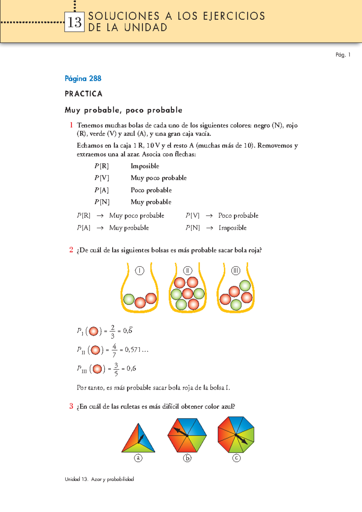 Ejercicios Probabilidad - Página 288 P R A C T I C A M U Y P R O B A B ...