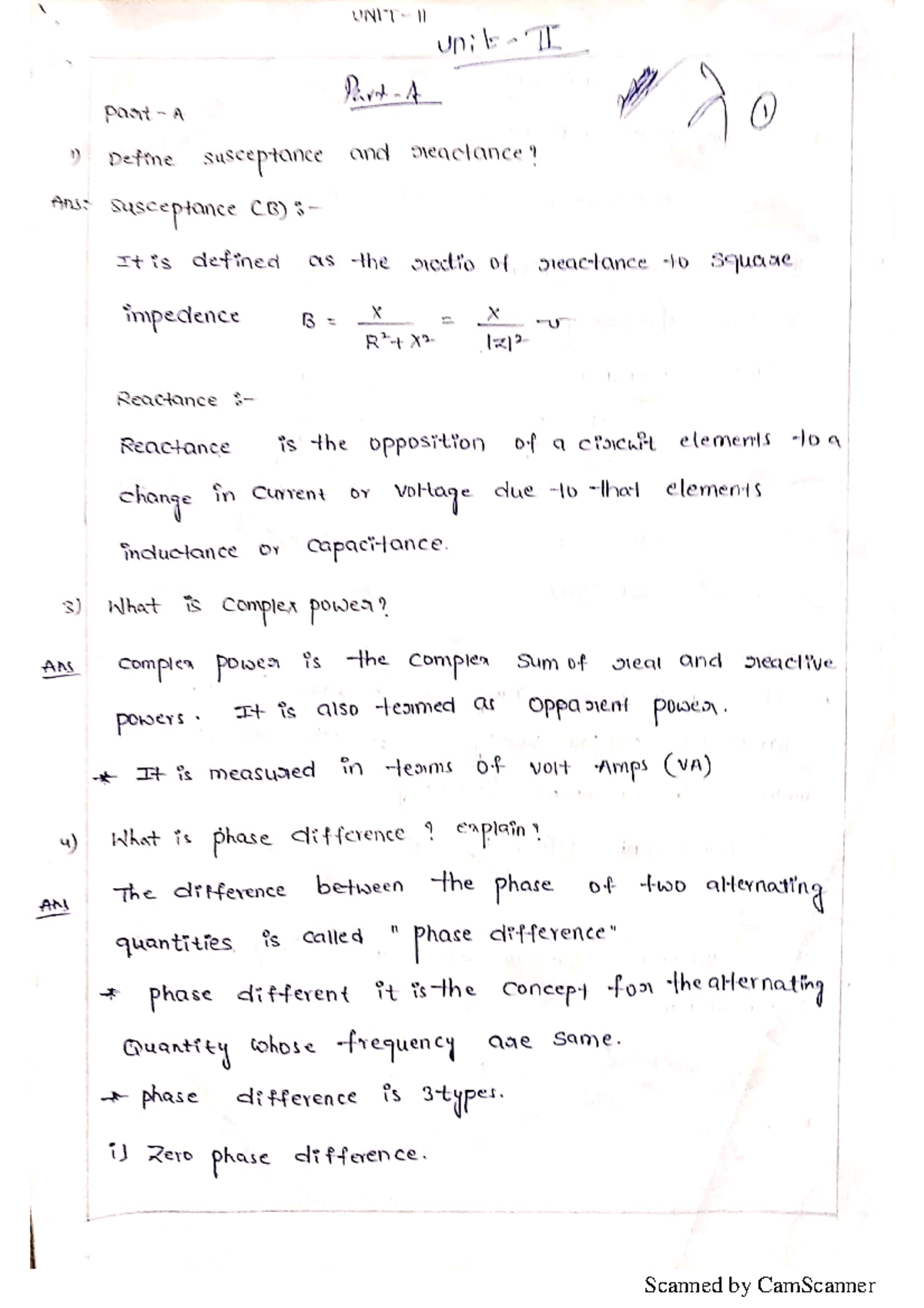 Unit-2 BEE NOTES - Electrical and Electronics Engineering - Studocu