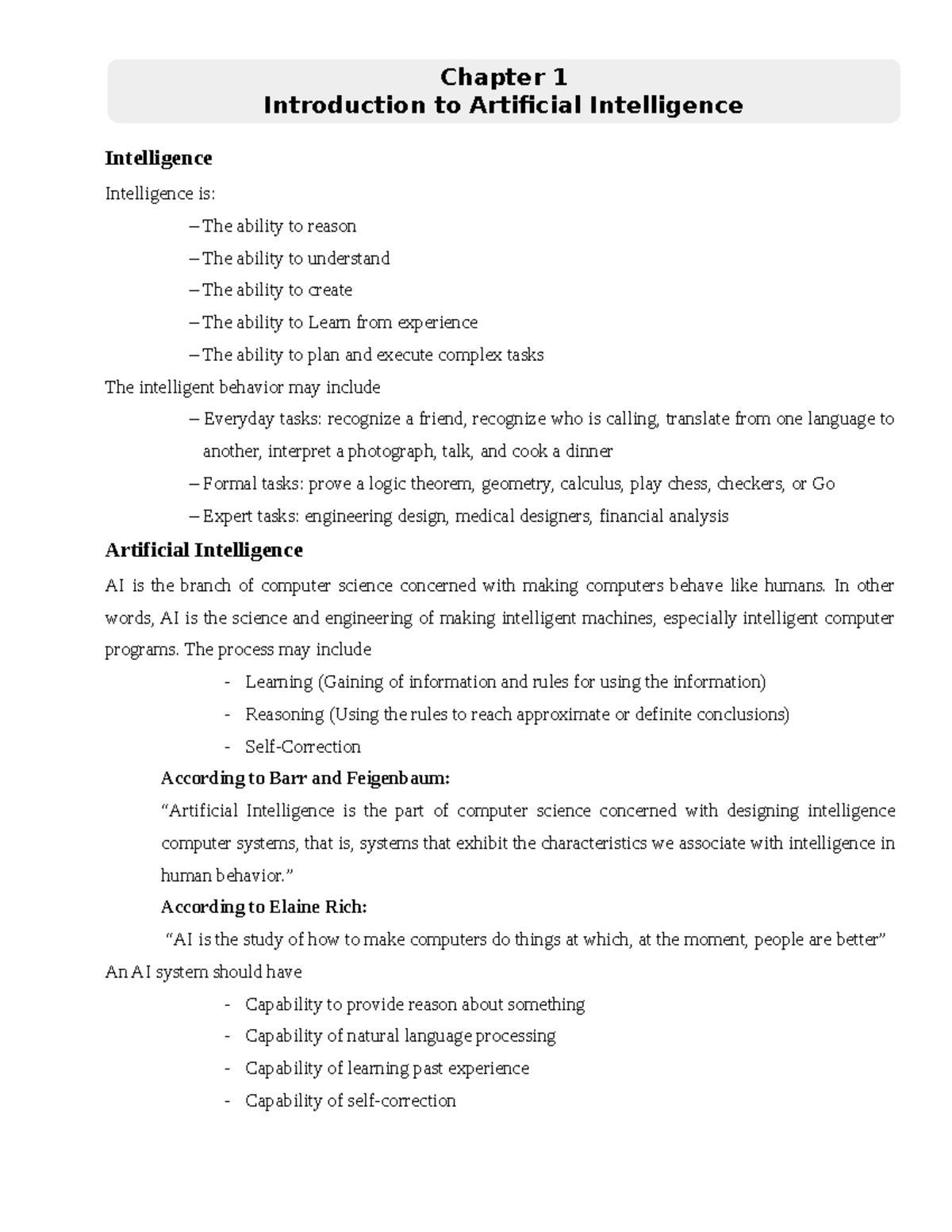 Chapter 1 - Artificial Intelligence and Neural Networks - Intelligence ...