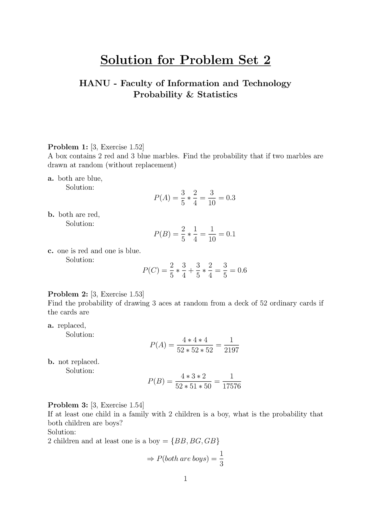 Homework-2-Solution - Solution - Solution For Problem Set 2 HANU ...