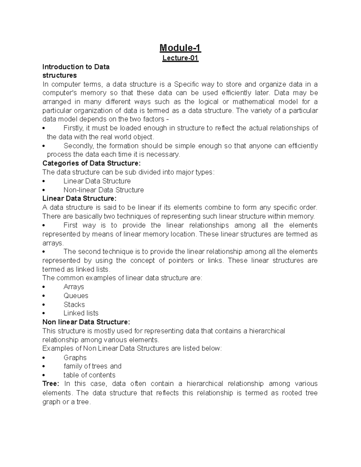 DS Complete - Data Structures And Algorithms - Studocu
