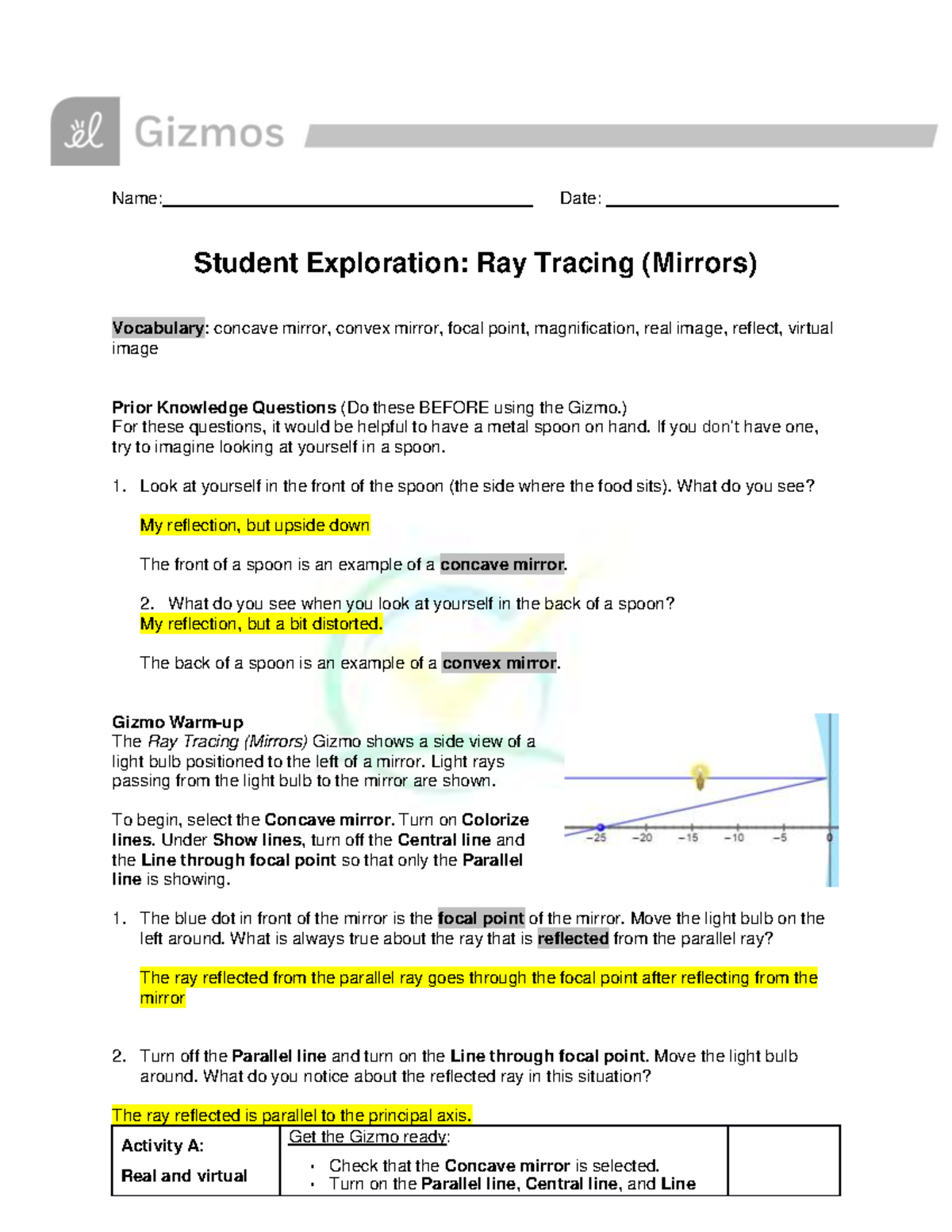 Gizmo Ray Tracing Mirrors SEGizmo Ray Tracing Mirrors SEGizmo Ray