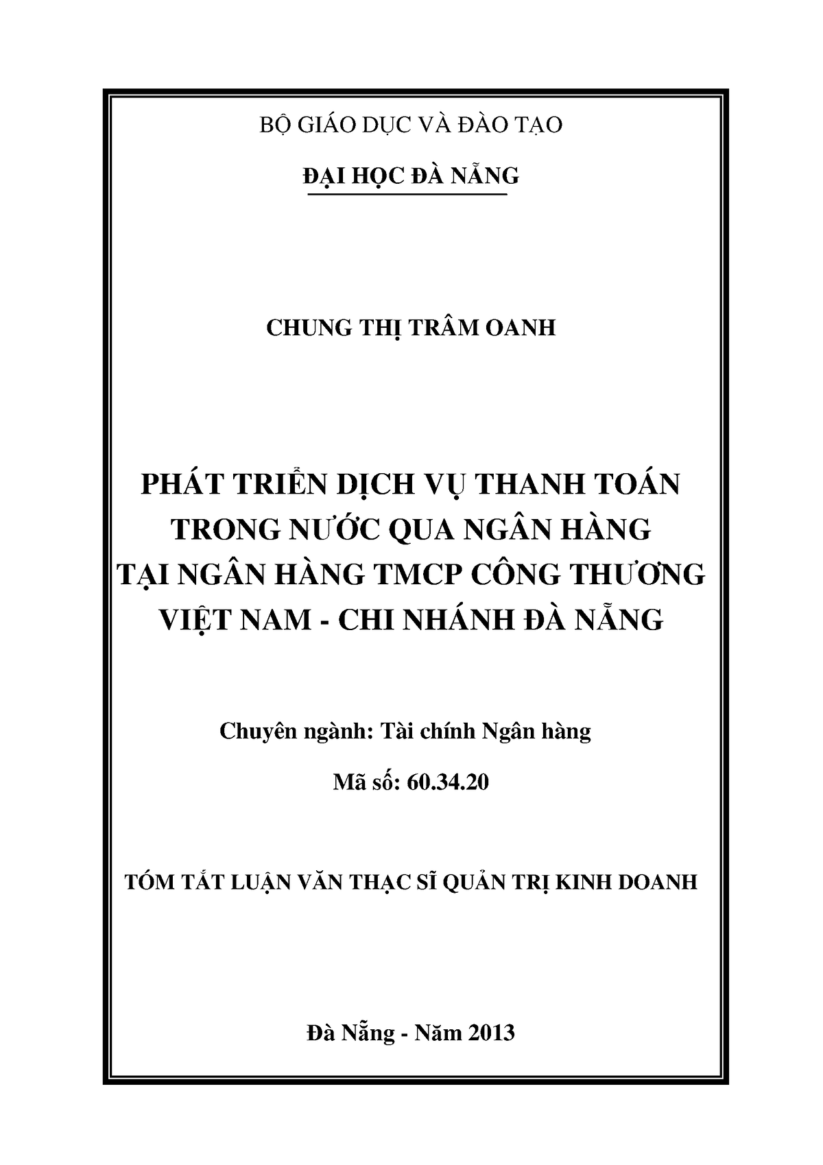 Tomtat - Bài Tậ Nhóm - B GIÁO D C VÀ ÀO T O I H C À N NG CHUNG TH TRÂM ...