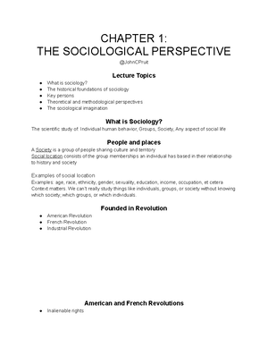 Chapter 4 Social Structure and Social Interaction - Chapter 4: Social ...