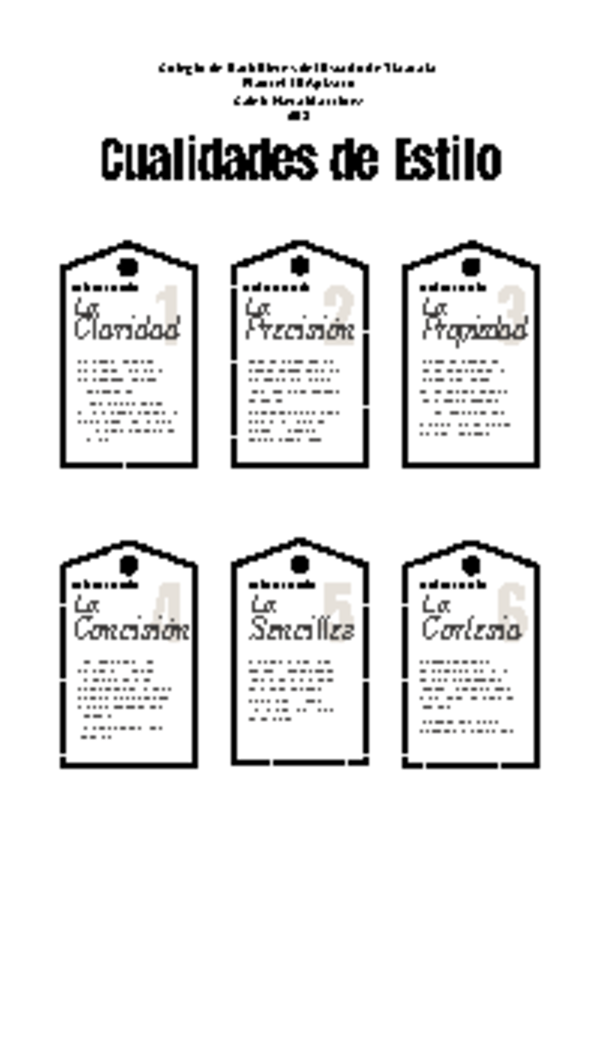 Fichero - 1 La Claridad Consiste en la expresión clara, logica y 