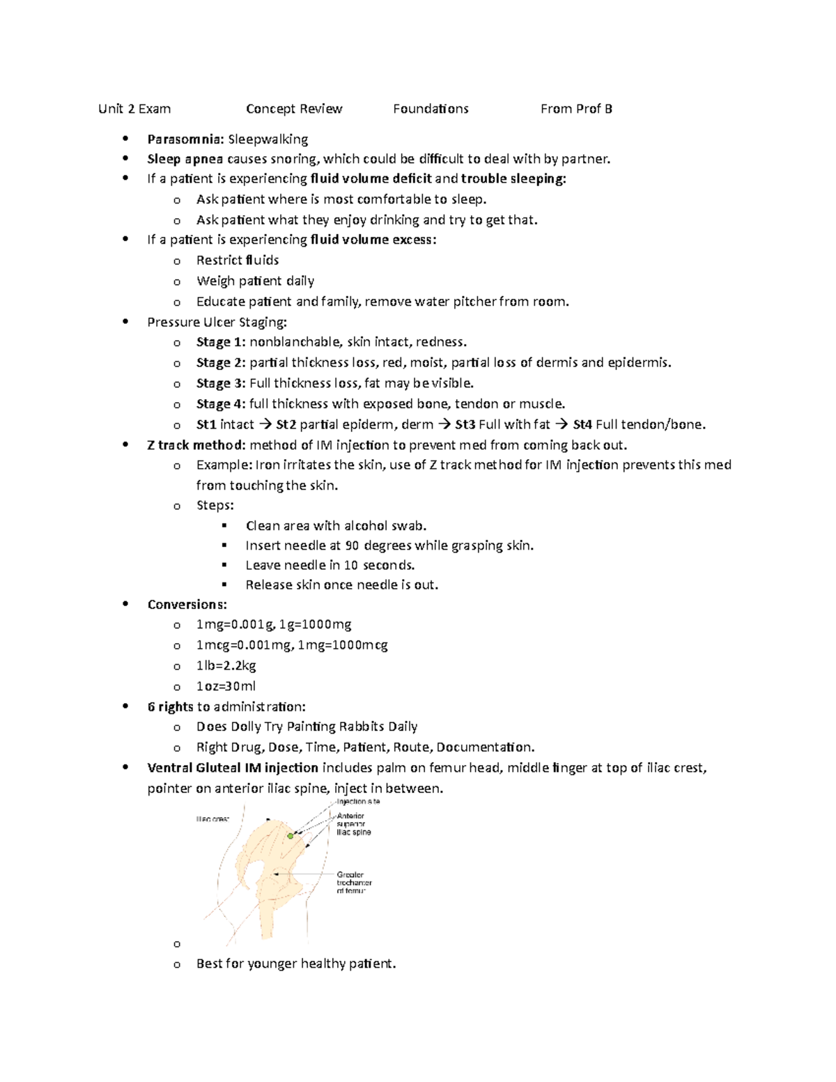 Exam review UE2 Conceptfrom Prof B - Unit 2 Exam Concept Review ...