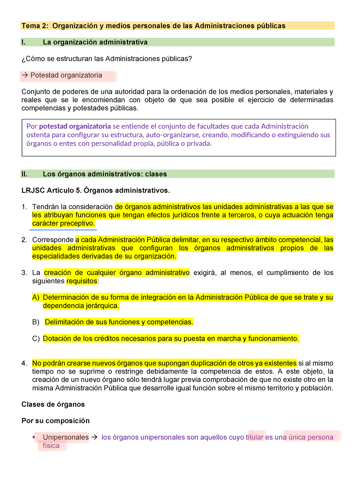 Tema 2 Instituciones Básicas Administrativo - Tema 2: Organización Y ...