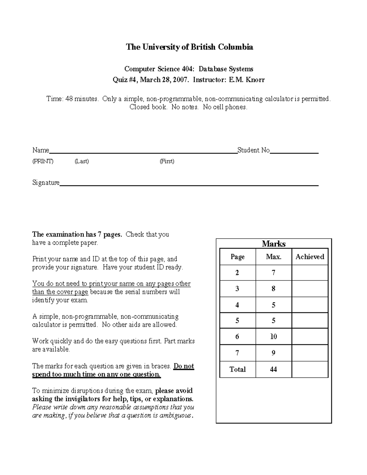 Midterm with questions solutions - The University of British Columbia ...
