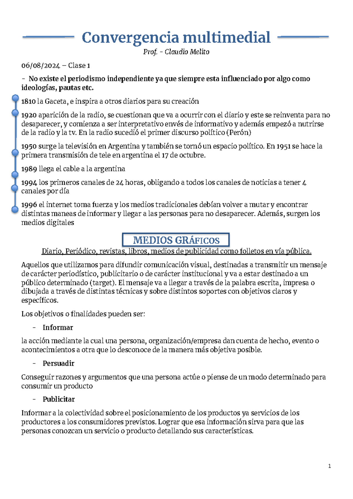 Convergencia multimedial los dos parciales - ####### 1 Convergencia ...