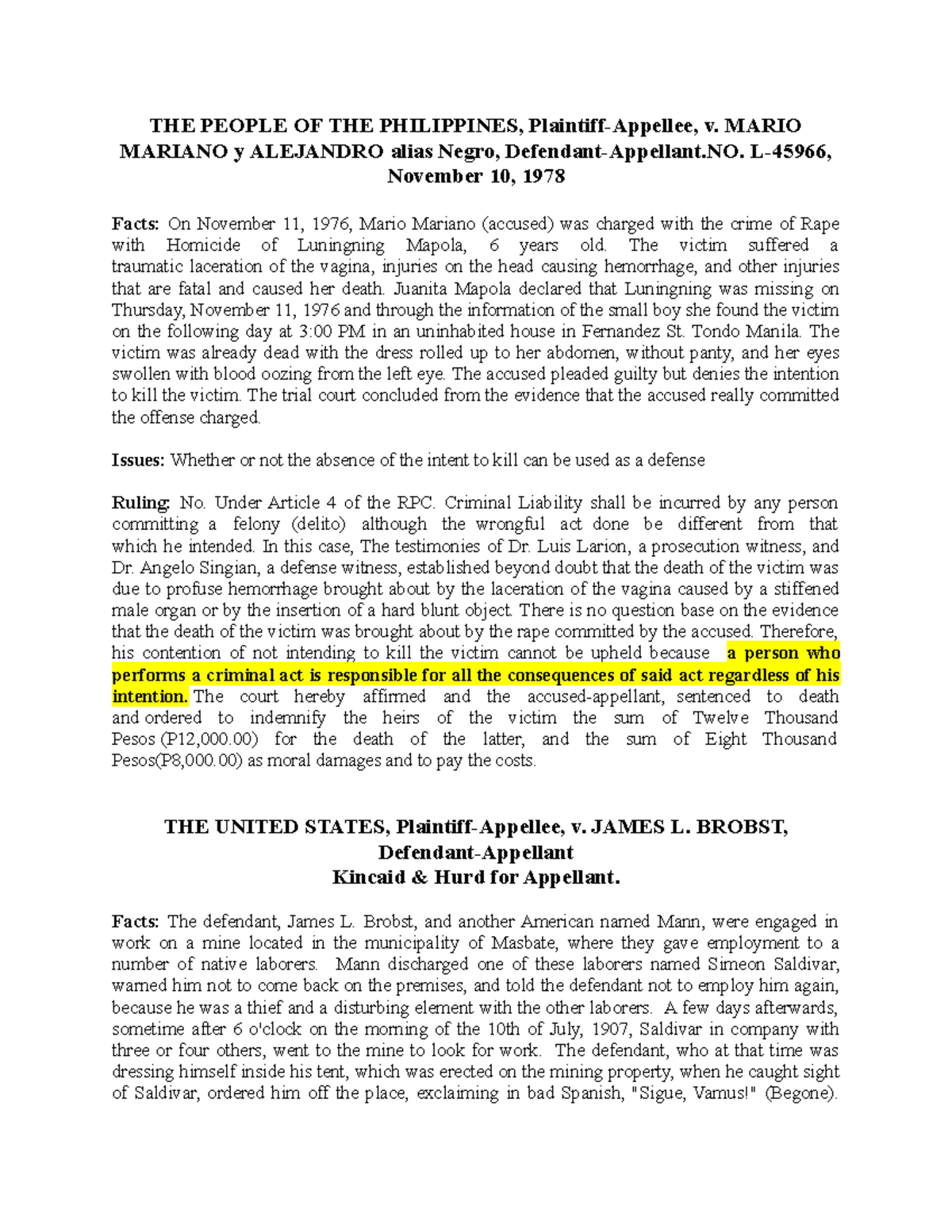Article 4 Cases in the Book of Reyes - THE PEOPLE OF THE PHILIPPINES ...