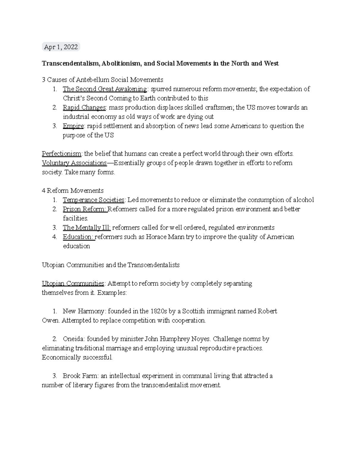 History Exam 3 (Final) - Compiled A Study Guide Of All The Info To Know ...