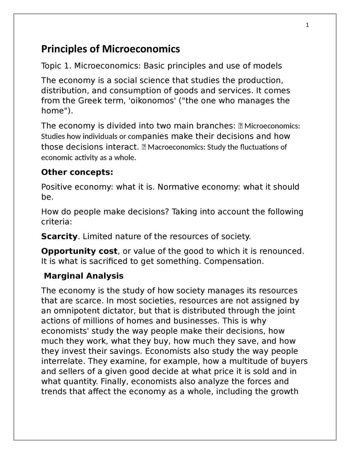 Principles Of Microeconomics - Microeconomics: Basic Principles And Use ...