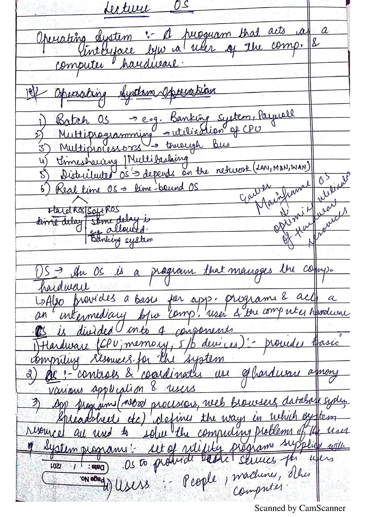 Full Os - Operating System Lectures Notes For Placement Prep 