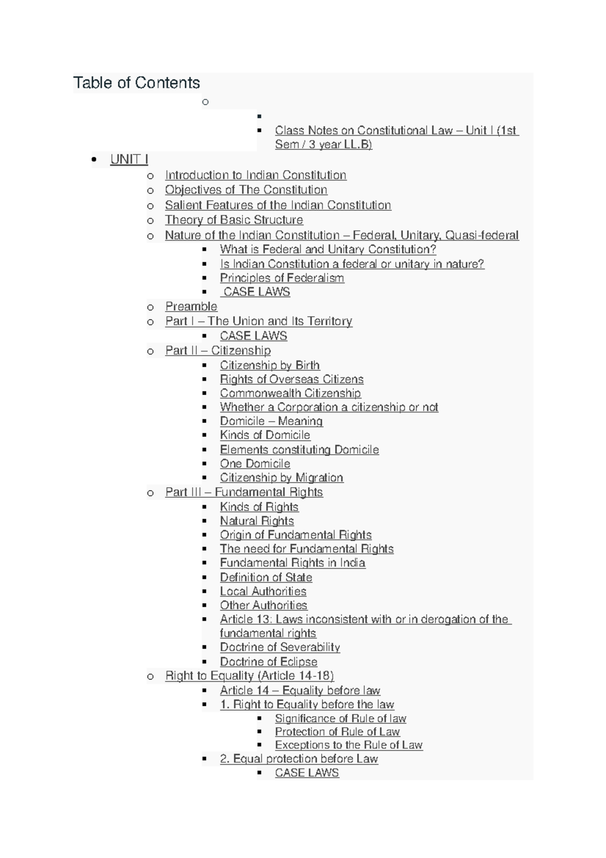 constitution-notes-table-of-contents-o-class-notes-on