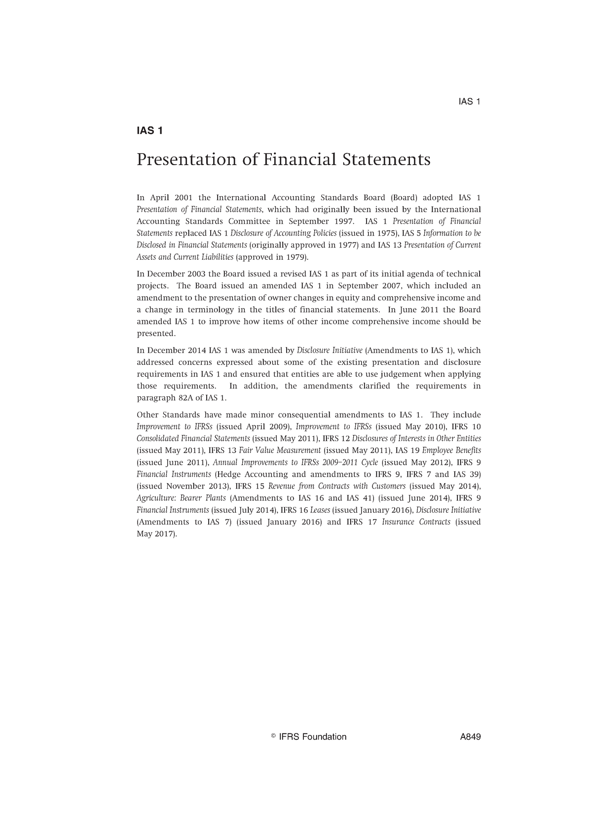 IAS 1 Presentation Of Financial Statements - Copy - IAS 1 Presentation ...