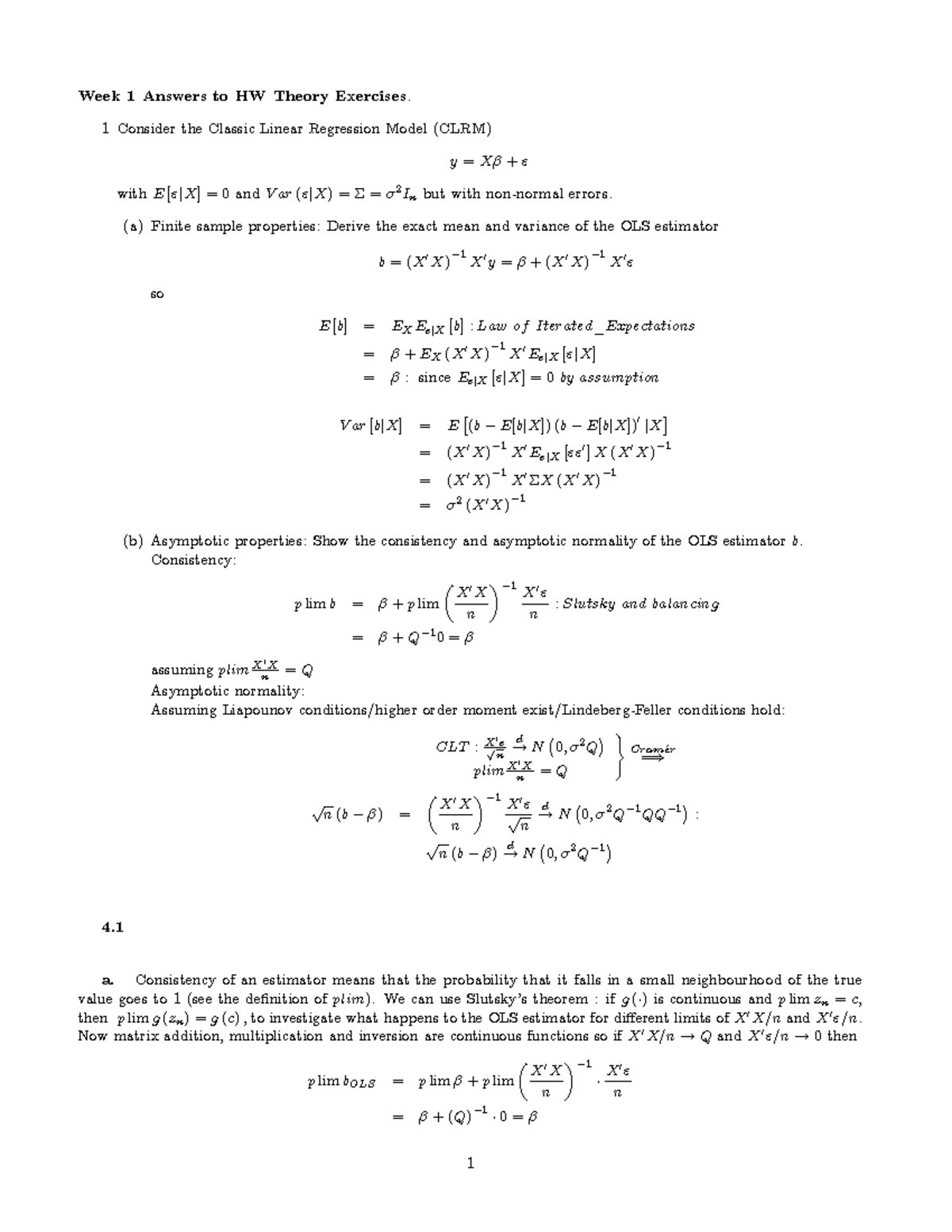 HW1-solutions-1 - Solutions For Homework Questions Week 1 - Week 1 ...