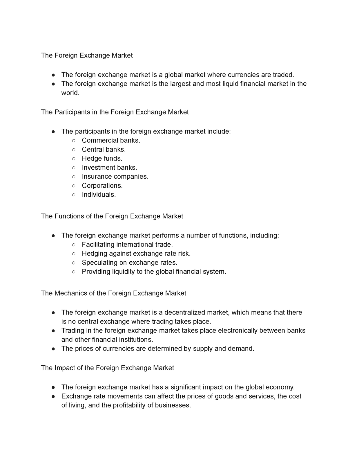 literature review on foreign exchange market in india