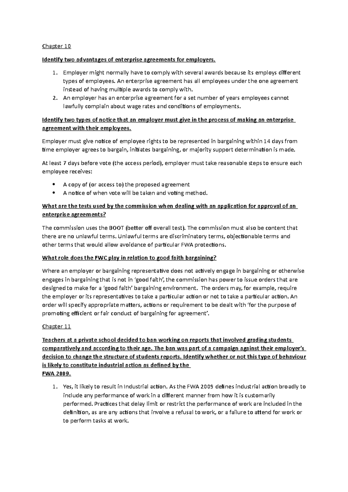 Chapter 1011 Questions Chapter 10 Identify two advantages of