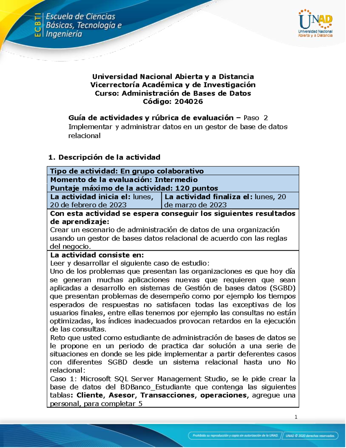 Gu A De Actividades Y R Brica De Evaluaci N - Unidad 2 - Paso 2 ...