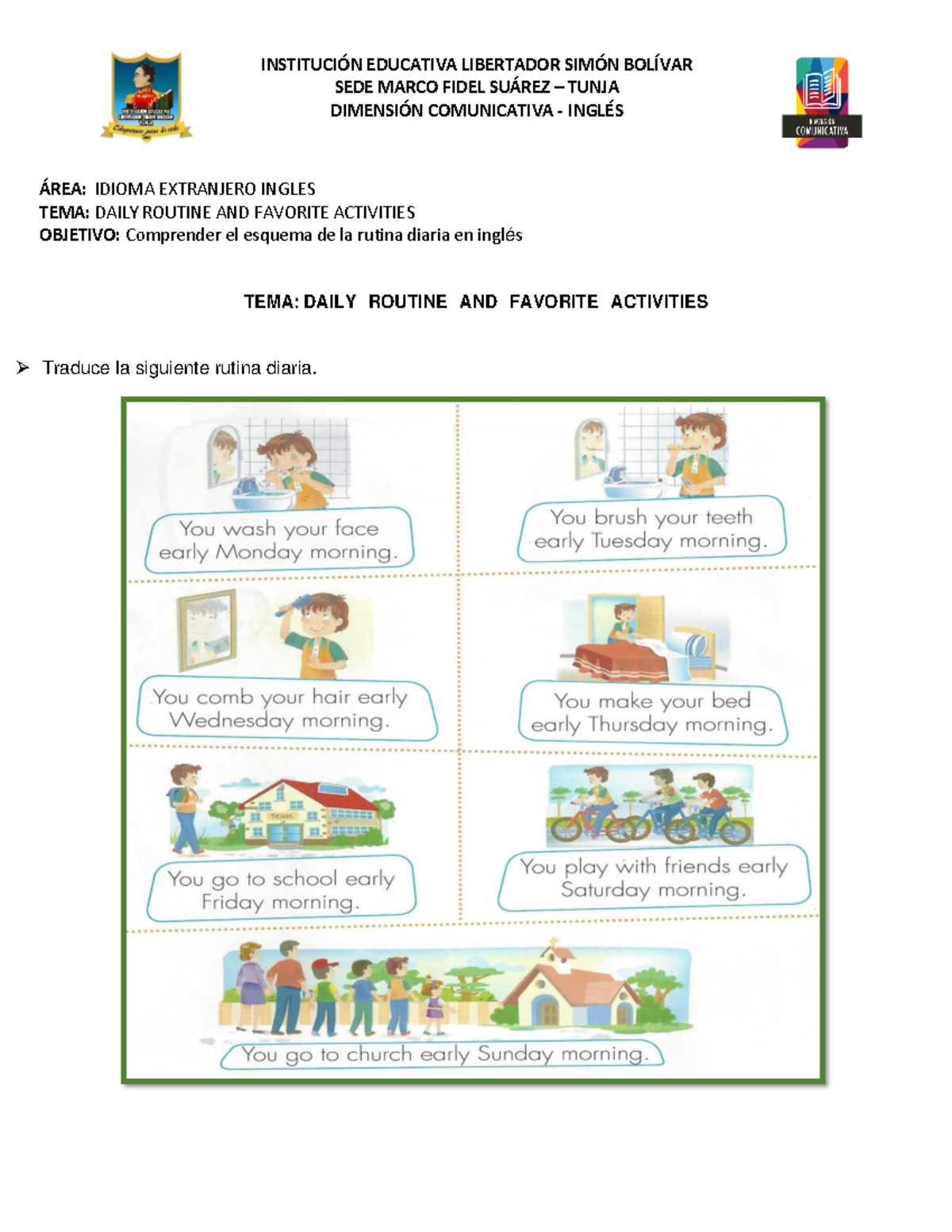 Gu a 2 ingl s 11 tutorial de ingles instituci n educativa