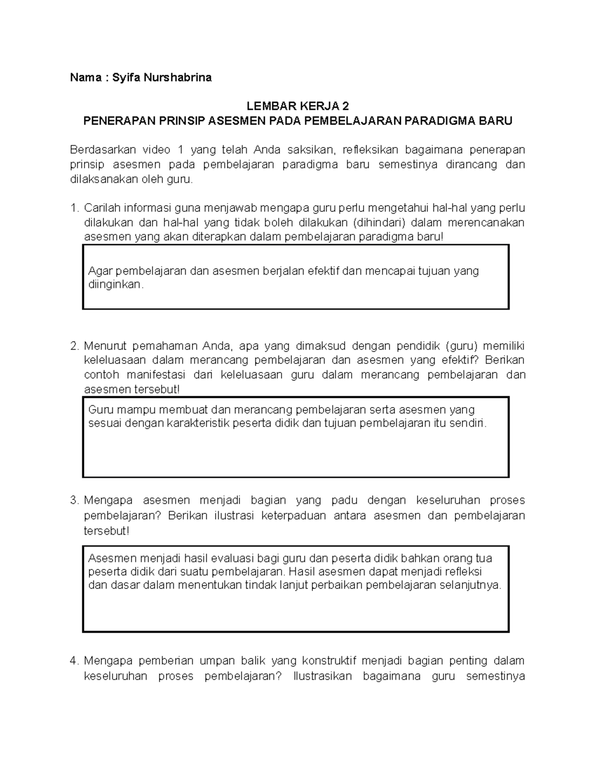 LK 2 Topik 2 Prinsip Pengajaran Dan Asesmen Yang Efektif I Di Sekolah ...