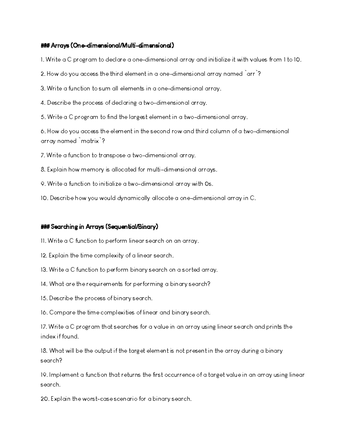 CPG2 Reviewer - Notes - Arrays (One-dimensional/Multi-dimensional ...