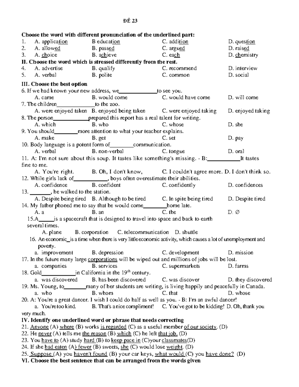 23-for-practice-23-choose-the-word-with-different