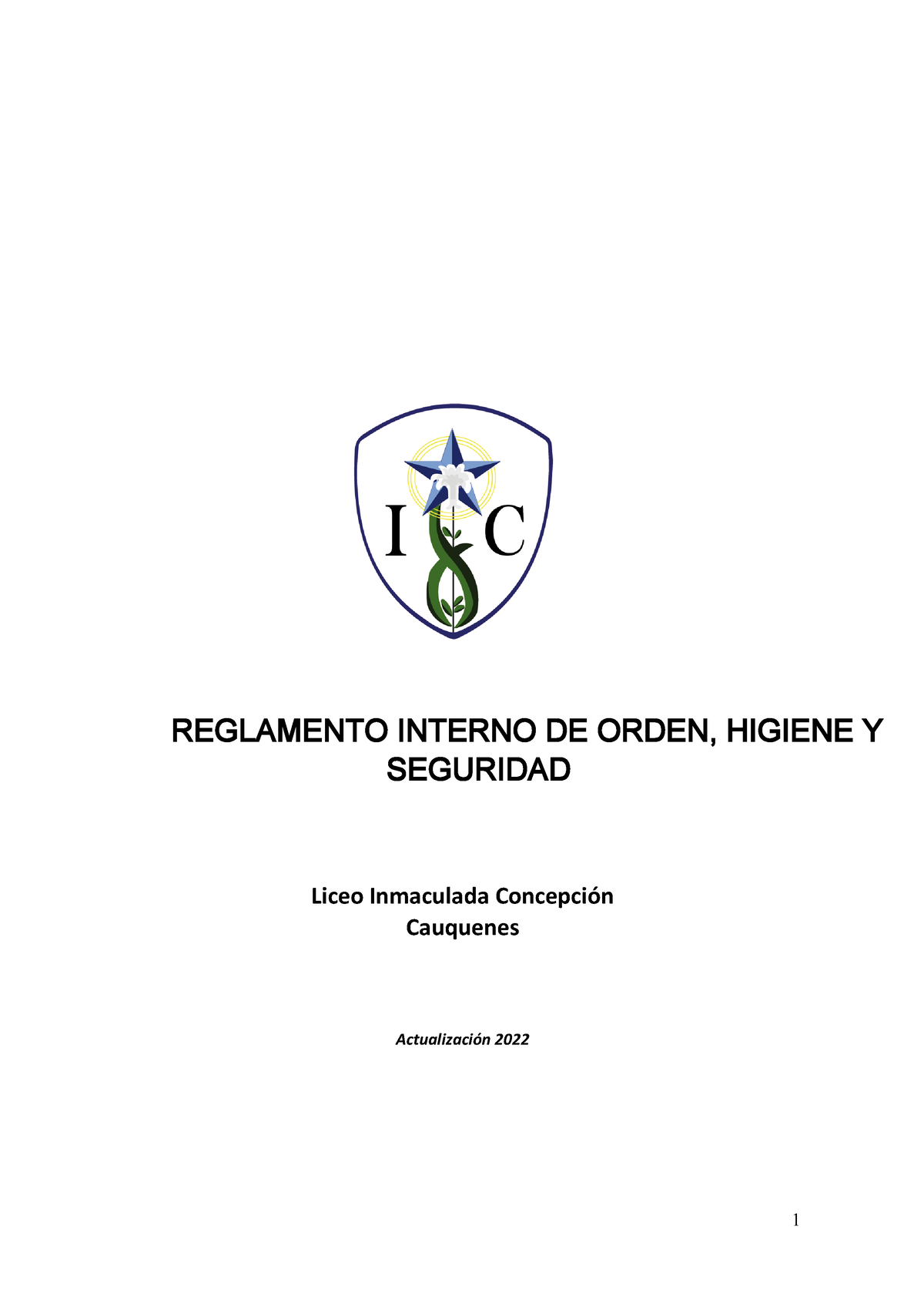 Reglamento Interno De Orden Higiene Y Seguridad Licc 2022 Reglamento Interno De Orden Higiene 9478