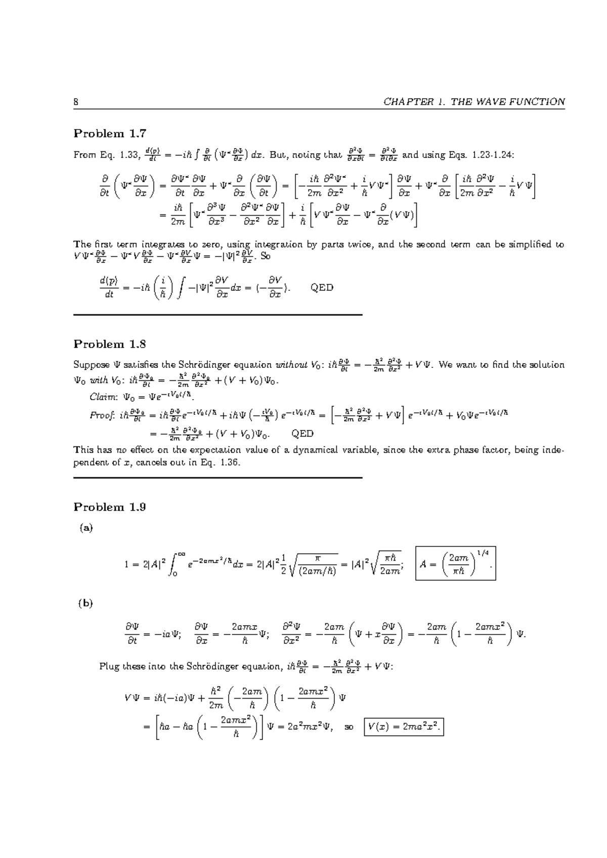 Operators Practice in Quantum Mechanics