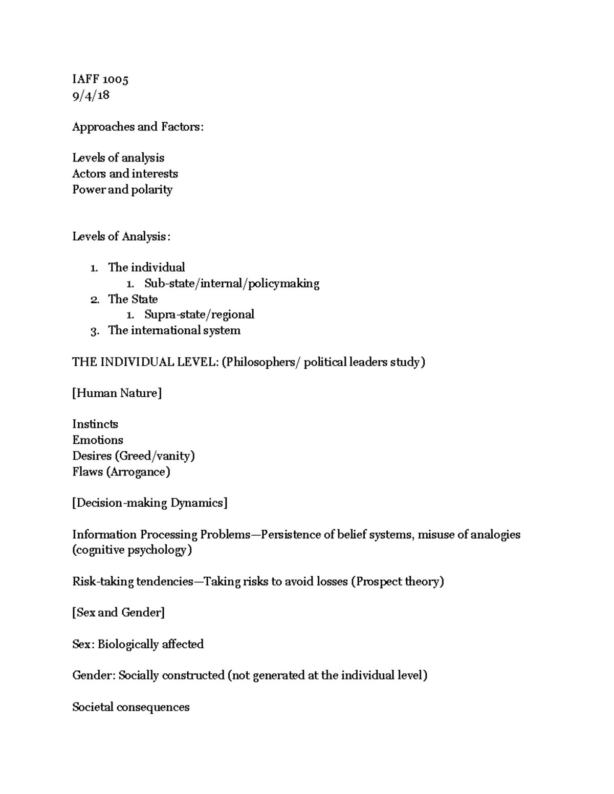 the-levels-of-analysis-approach-download-table