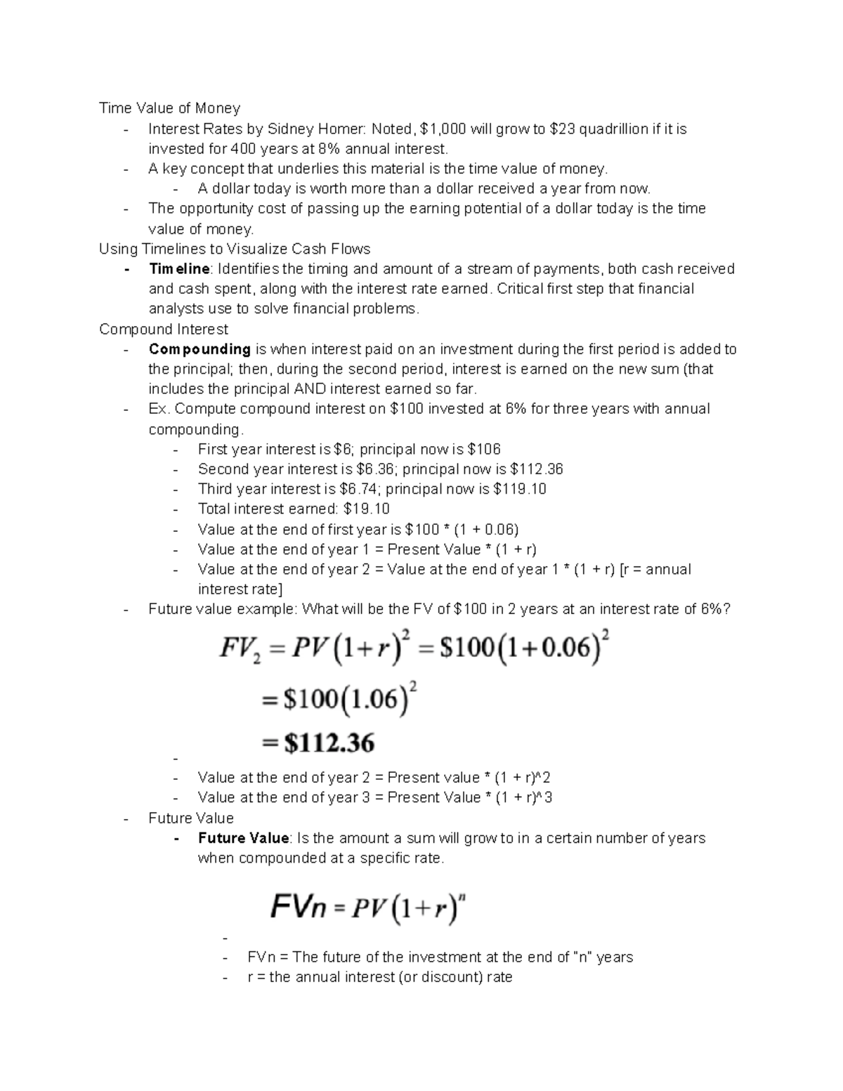 FIRE 311 Chapter 5 P1 - Time Value of Money - Interest Rates by Sidney ...
