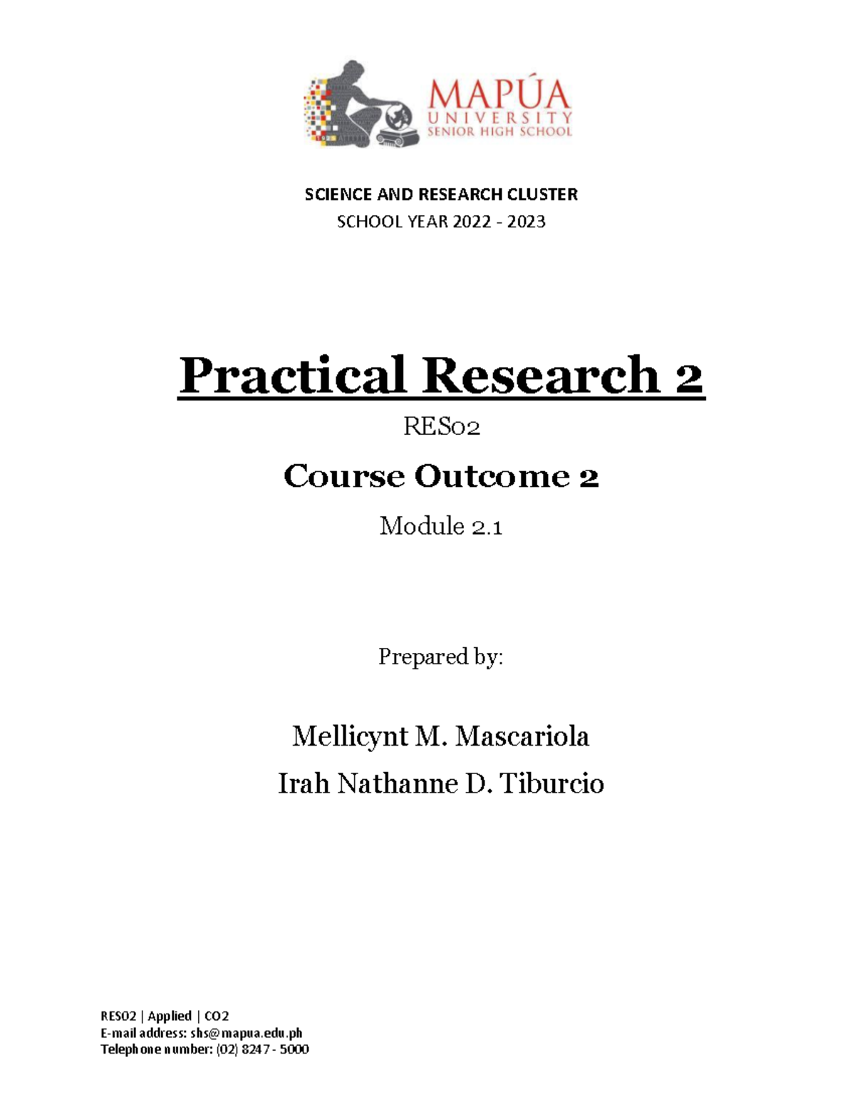 Res02 Co2 Module 2 The Lecture Powerpoint That Our Research