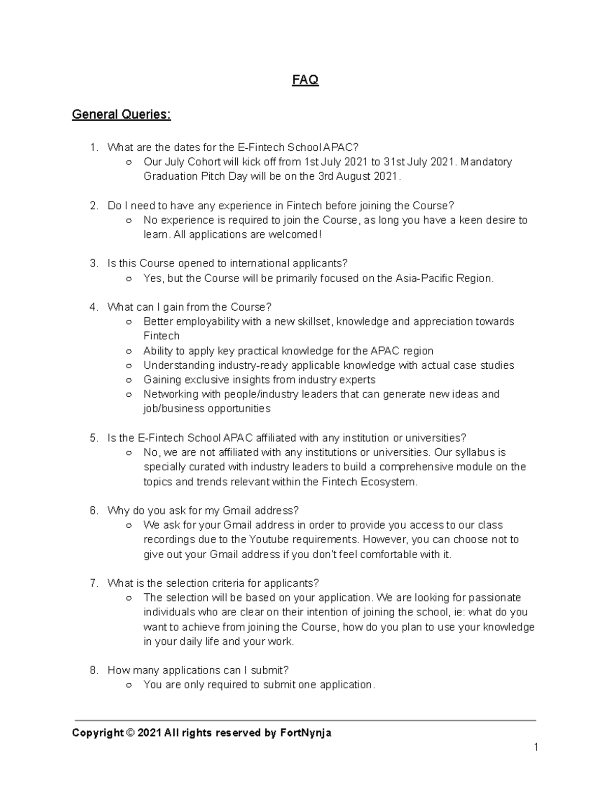 Faq General Queries | Faq Page Examples – SIYE