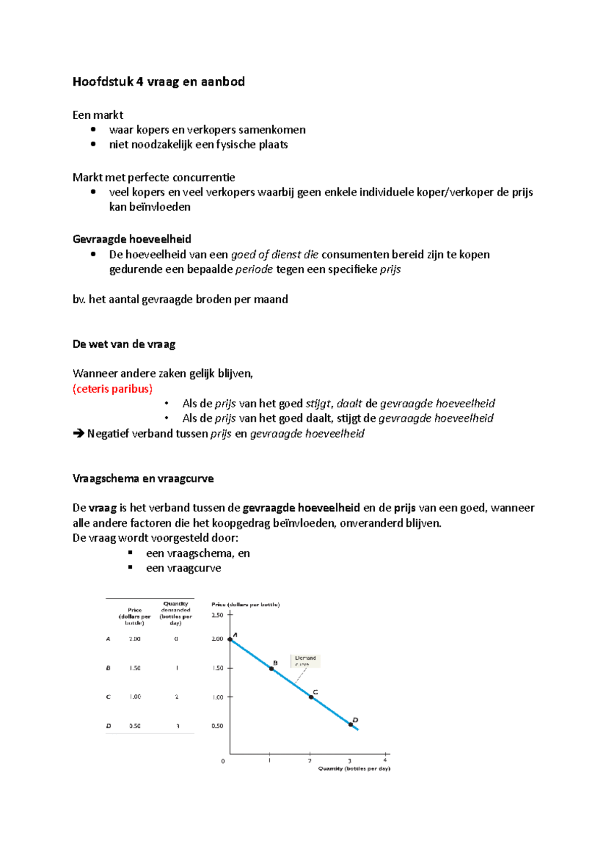 Hoofdstuk 4 Vraag En Aanbod - Hoofdstuk 4 Vraag En Aanbod Een Markt ...