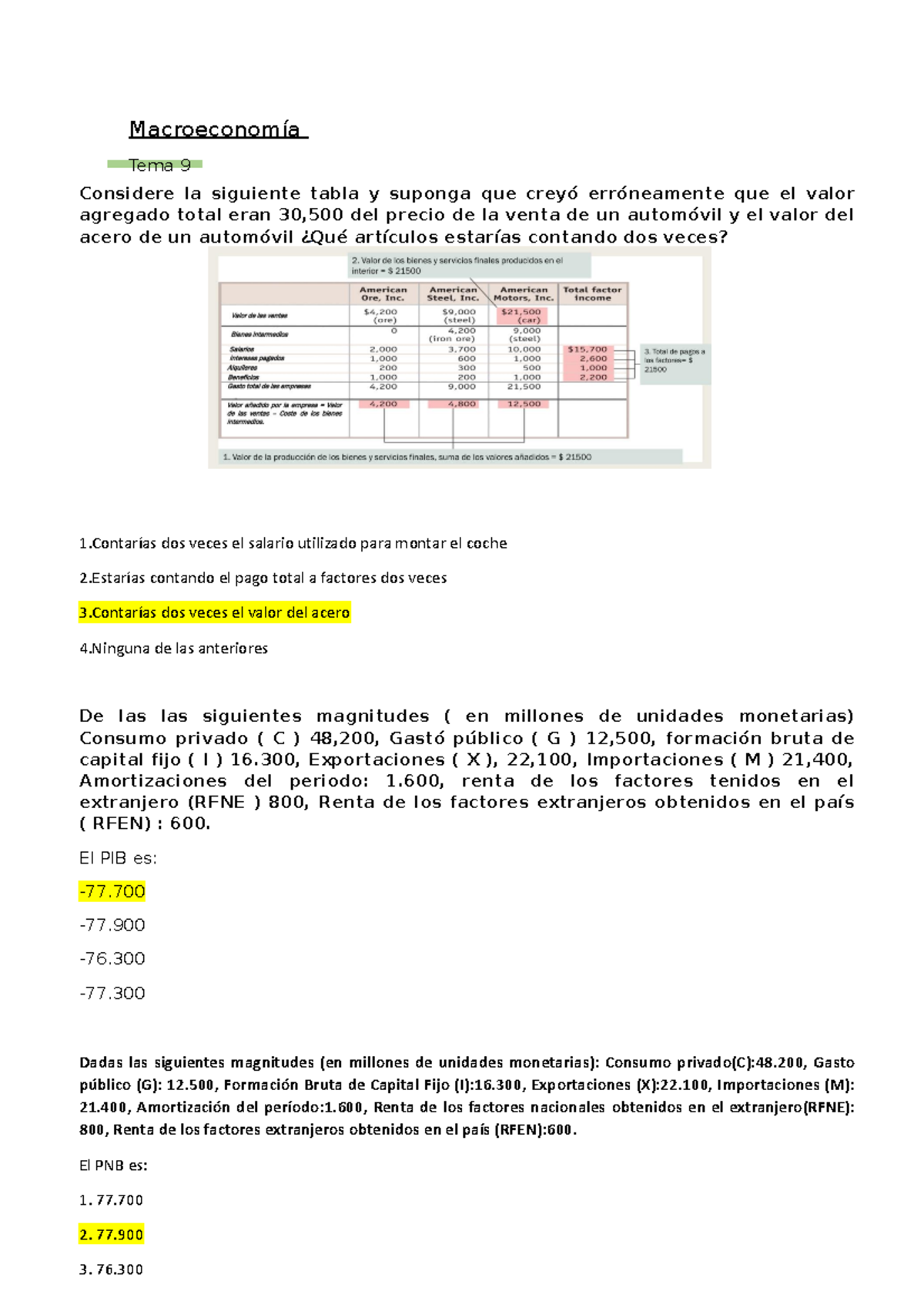 TEST B3 - Apuntes De Economía Año 2022-23 - Macroeconomía Considere La ...