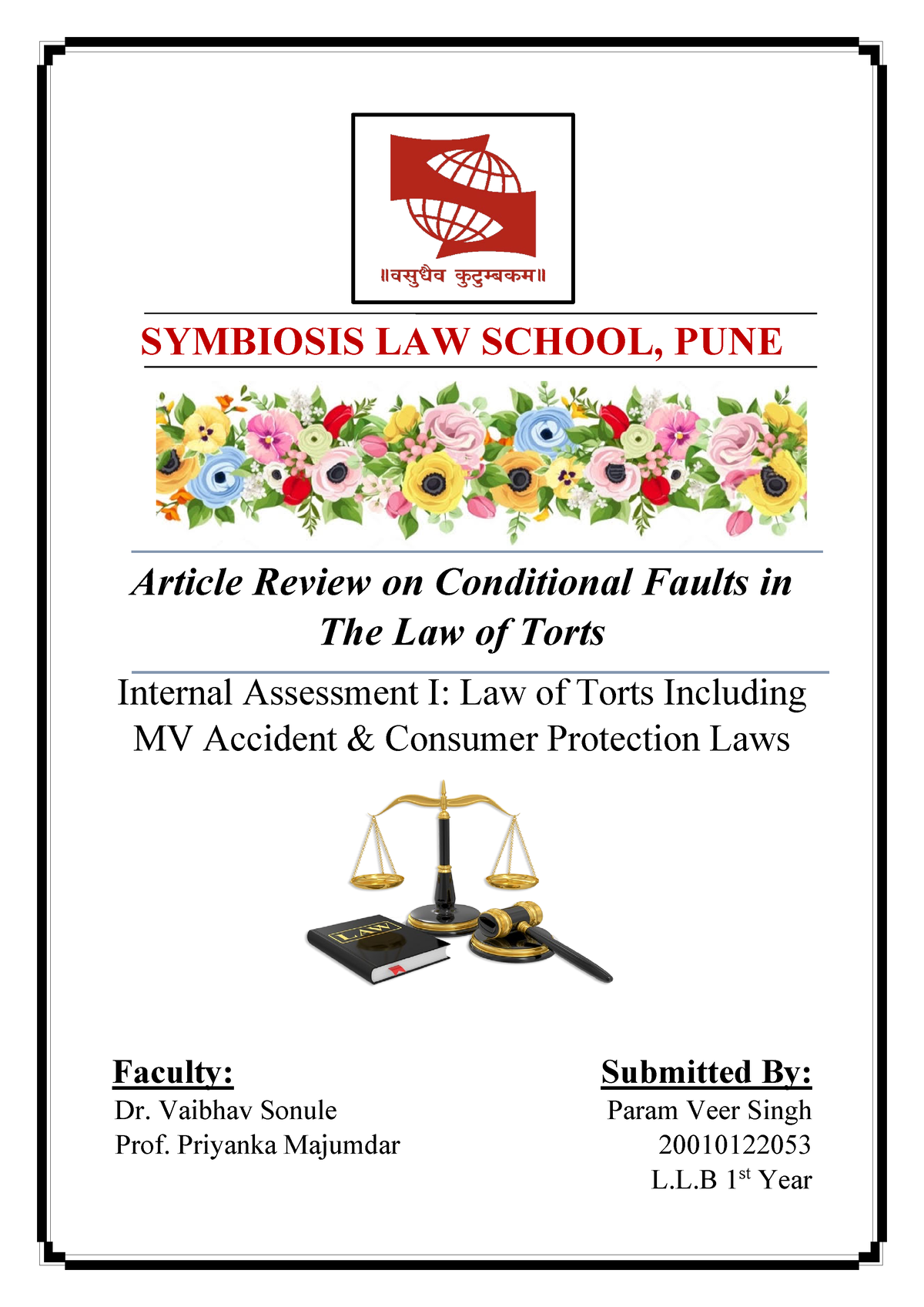 law of torts assignment pdf