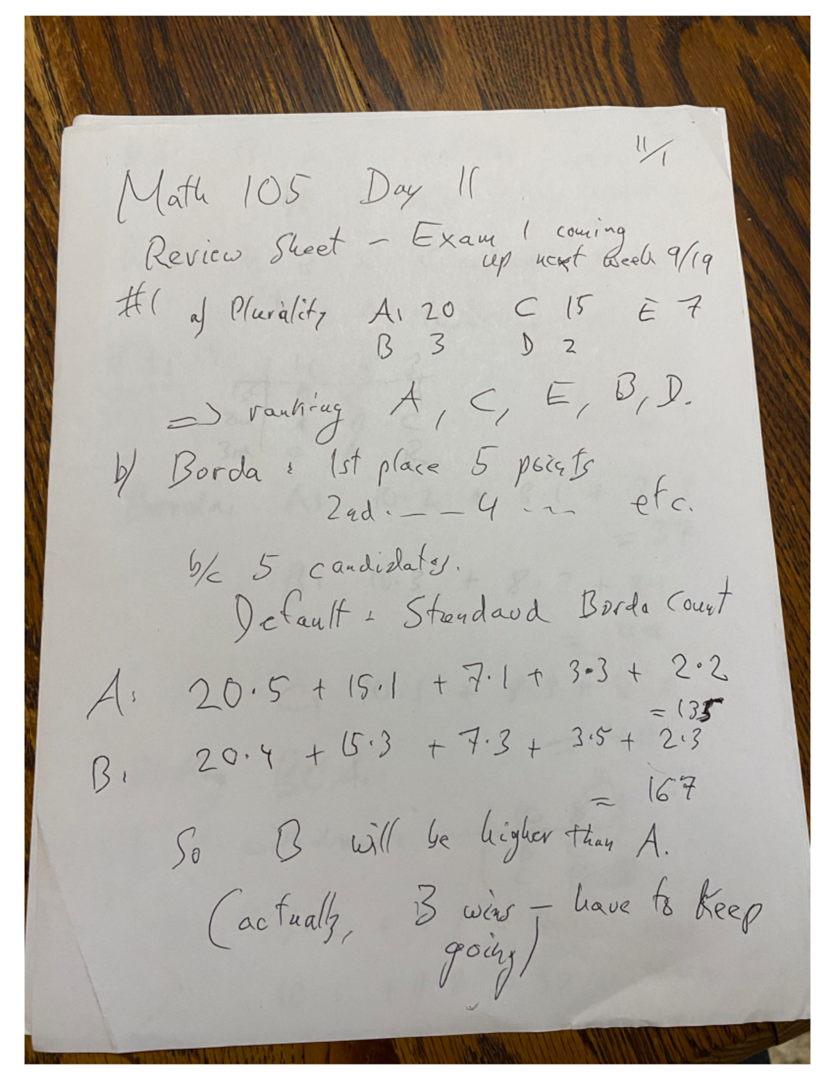 Day 11 Math 105 - Math 105 - Studocu