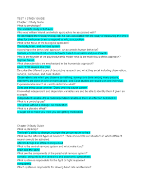 PSYC Test 3 SG - Chapter 8 Study Guide What three areas do ...